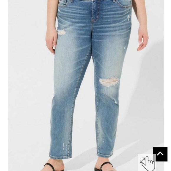 Torrid Boyfriend Straight Vintage Stretch Denim Jeans Size 14 Womens Blue Jeans - Picture 4 of 10